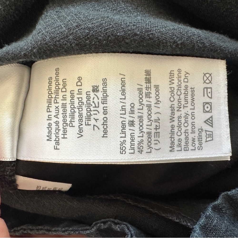 J. Crew Women's Black Linen Blend Shorts - Picture 4 of 4